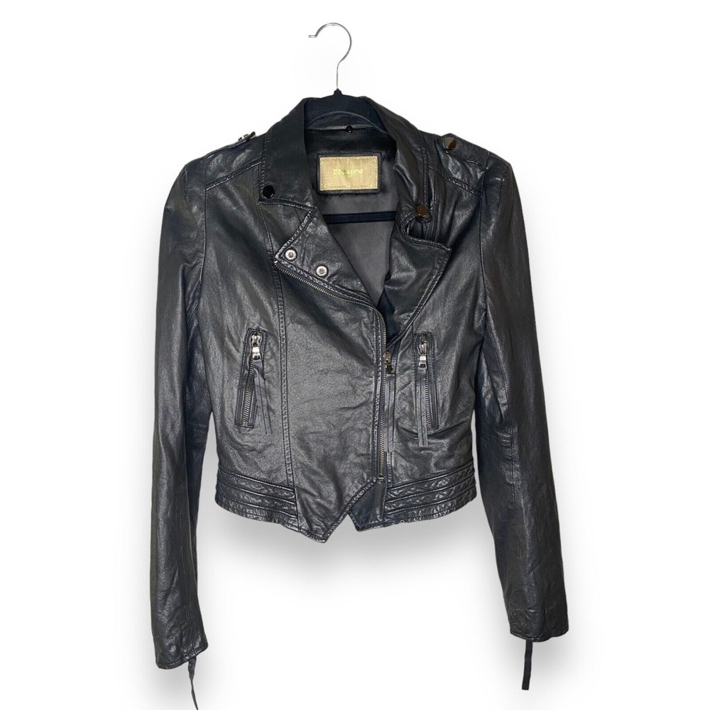 negro black moto leather jacket